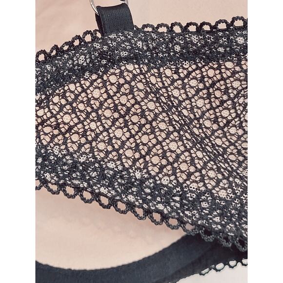 Victoria's Secret Dream Angels Black Lace Lined Demi/ Demi Double Size 32DDD(F) - Picture 5 of 10